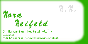 nora neifeld business card